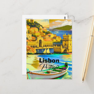 Lissabon Reise Postkarten Kunst, Portugal Reise Ku