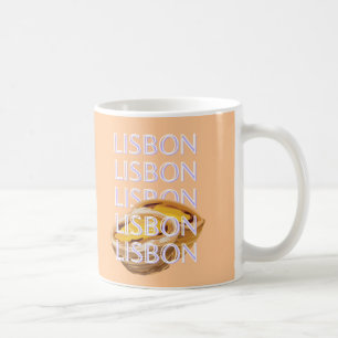 Lissabon Reisemöglichkeiten, Orange, Portugal Art Kaffeetasse