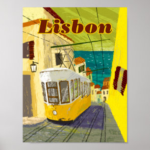 Lissabon-Reiseplakat 8,5" x 11" Poster