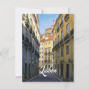 Lissabon-Reisepostkarte Postkarte