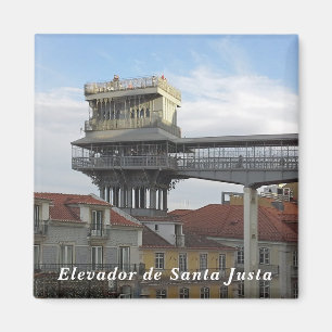 Lissabon. Santa Justa Lift. Magnet