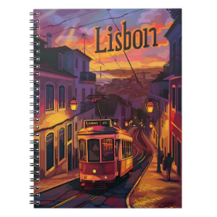 Lissabon Sonnenuntergang Notizblock