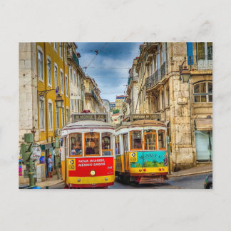 Lissabon-Stadt Feiertagspostkarte