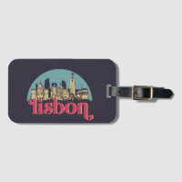 Lissabon Stadt Skyline Vintage Stadt