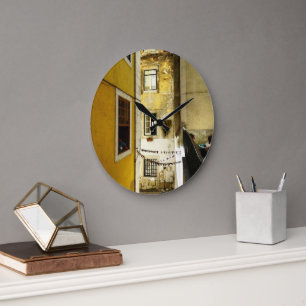 Lissabon-Stimmung Große Wanduhr