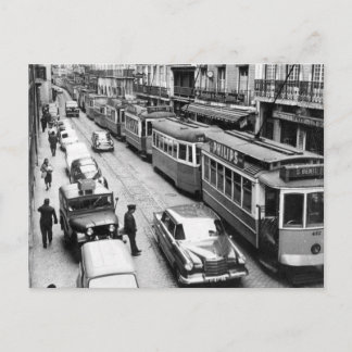 Lissabon - Straßenbahn 1969 Postkarte