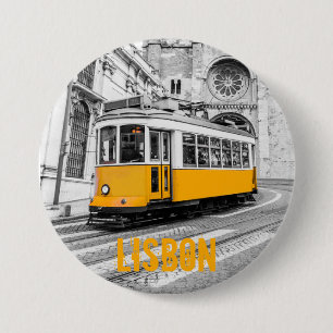 Lissabon Straßenbahn Portugal Vintage Straßenbah Button