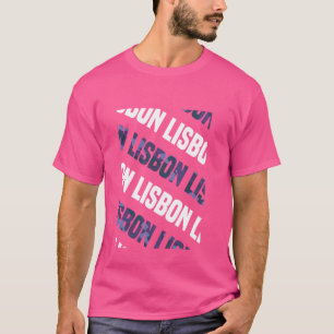 Lissabon-Tarnmuster Lila Tarnung T-Shirt