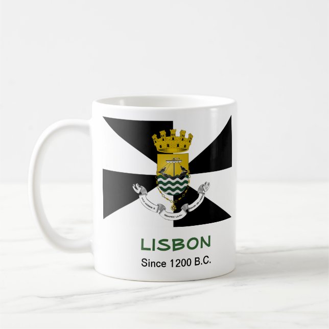 Lissabon - Tasse für die Stadtflagge (Links)