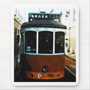 Lissabon-Tramnahaufnahme Mousepad