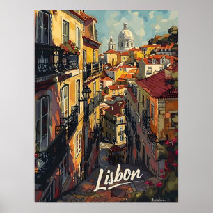 Lissabon Vintage Poster