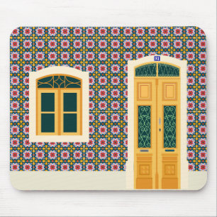 Lissaboner Haus mit Fliesen Mousepad