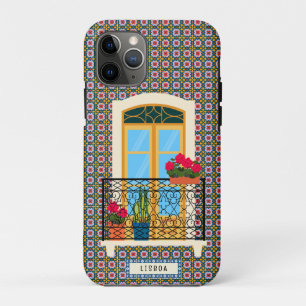 Lissaboner Hausfenster mit Pflanze und Fliesen Case-Mate iPhone Hülle