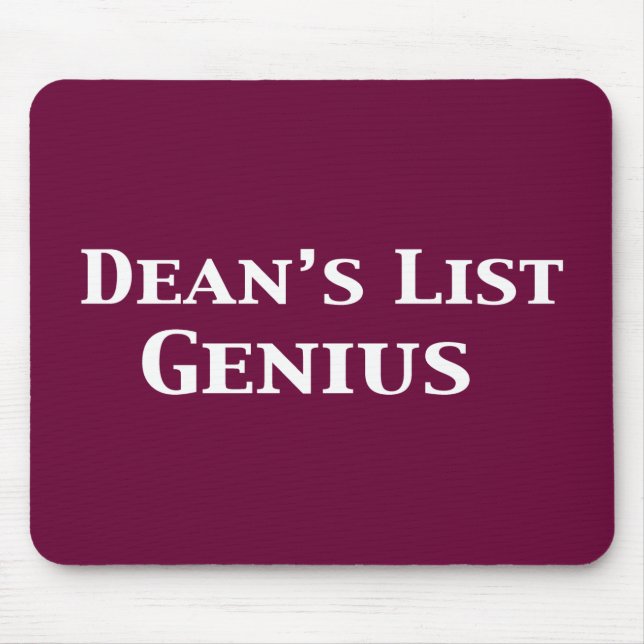 List Genius Gifts Dekans Mousepad (Vorne)
