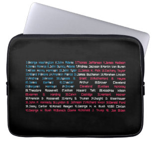 Liste 46 US-Präsidenten der Vereinigten Staaten Sp Laptopschutzhülle