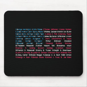 Liste 46 US-Präsidenten der Vereinigten Staaten Sp Mousepad