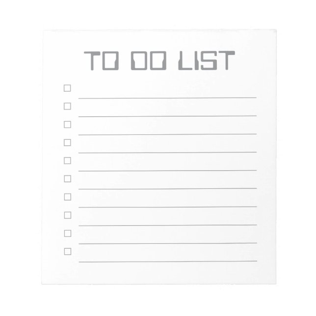 Liste ausführen - 40-Seiten-Editor Notizblock (Vorderseite)
