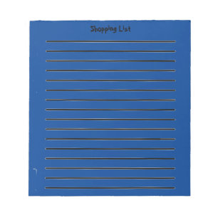 Liste Blue Notepad Notizblock