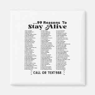 Liste der 99 Gründe für den Bleibe von Leben - psy Magnet