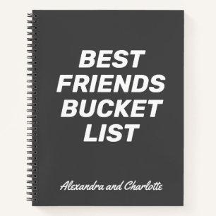 Liste der besten Freunde, einfache personalisierte Notizbuch