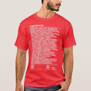 Liste der chemischen Inhaltsstoffe des Menschen 1 T-Shirt