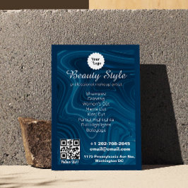 Liste der Dienstleistungen Iridescent Blue Aquamar Flyer