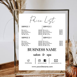 Liste der elektronischen Geschäftspreise Makeup Ha Poster