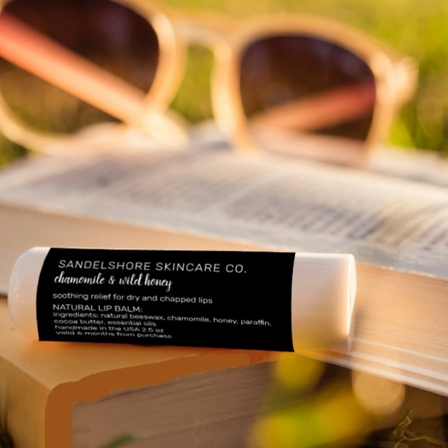 Liste der Inhaltsstoffe moderner Lippenbalsam Adressaufkleber (Von Creator hochgeladen)