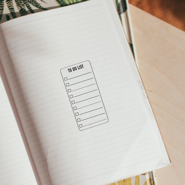 Liste der Karo, Memo oder To do List, Bullet Journ Gummistempel (Von Creator hochgeladen)