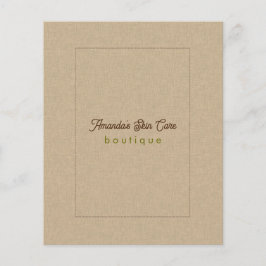 Liste der klassischen Textur in natürlicher Farbe Flyer