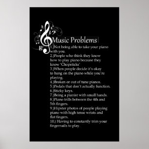 Liste der Klavierprobleme Poster