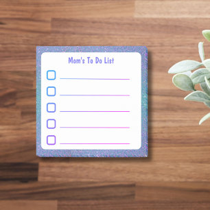 Liste der Mamas Post-it Klebezettel