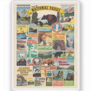 Liste der Nationalparks in den Vereinigten Staaten Aufkleber