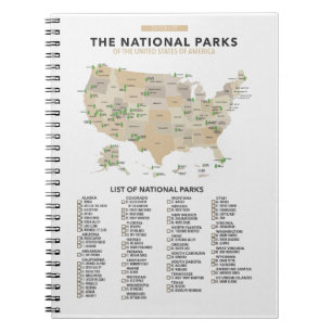 Liste der Nationalparks in den Vereinigten Staaten Notizblock