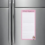 Liste der personalisierbaren rosa Glitzer Magnetischer Notizblock<br><div class="desc">Unser "Pink Glitzer Personalizable List Magnetic Notepad" verfügt über einen rosa und weißen Hintergrund im Glitzer-Stil. Das Listenfeld ist ein solides Weiß, um das Schreiben zu erleichtern. Ein kleiner Koch mit den Händen erhöht Grade in der unteren rechten Ecke und vervollständigt Ihre Liste Notepad. Auch in unserem Shop ist ein...</div>