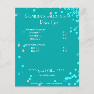 Liste der Preise für abstraktes Blaues Wasser Well Flyer
