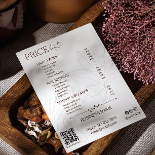 Liste der Preise für die medizinische Versorgung B Flyer