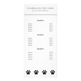 Liste der Preise für einfache Druckausgabe-Großhän Werbekarte