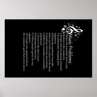 Liste der Probleme des Leiters Poster