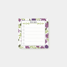 Liste der Sticky Notes - Lila Garden Post-it Klebezettel