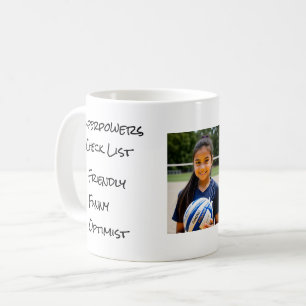 Liste der Superpower-Karo hinzufügen Kaffeetasse