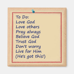 Liste für heute magnet