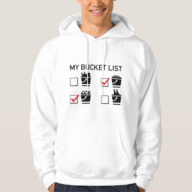 Liste meiner Schaufeln Hoodie (Vorderseite)