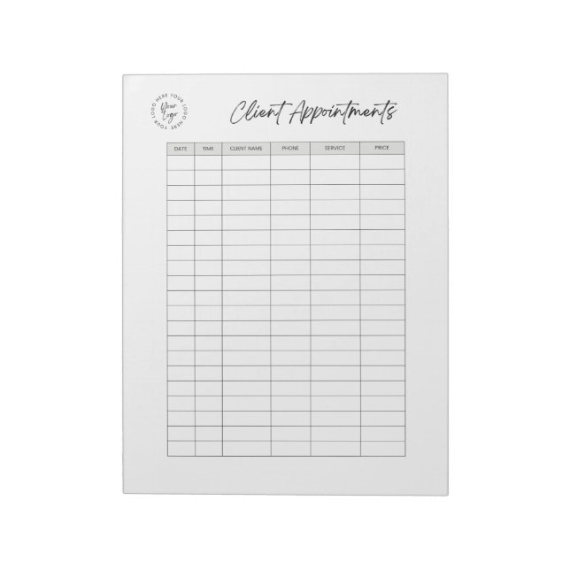 Liste Minimalistisch Notizblock (Rotiert)