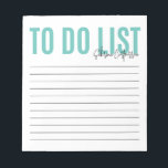 Liste personalisiert ausführen | AQUAMARIN Notizblock<br><div class="desc">Diese Liste ist ein praktisches kleines Notizblock,  das Ihnen hilft,  den Tag für Tag behalten. Personalisieren Sie Ihren Namen in einer Skripttypografie,  ändern Sie die Farbe durch weitere Anpassungen oder kaufen Sie zusätzliche Farben in unserem Shop!</div>