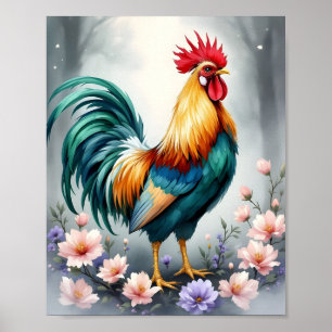 Liste und Blume digital Poster