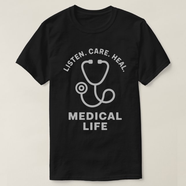 Listen Care Heal Tee (Design vorne)