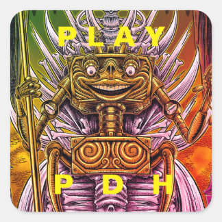 LISTEN IN DER DRONE QUADRATISCHER AUFKLEBER