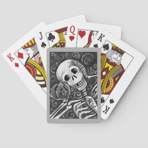 LISTEN SIE IHREN PUMPKIN, SKELETON DECK OF CARDS SPIELKARTEN