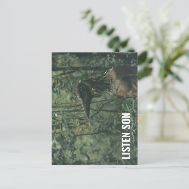 Listen Son Forest Birdman Postkarte (Stehend Vorderseite)